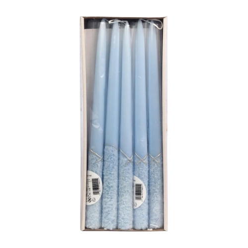 Świeca Stożkowa Karpatka 29cm kpl. 10szt - Niebieski