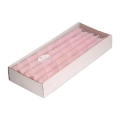 Świeca Stożkowa Kora 29cm kpl. 10szt - Różowy
