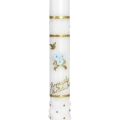 Świeca Liturgiczna Chrzest 5603 - Niebieski/Złoty