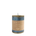 Świeca Rustic Słupek 7x9cm - Niebieski