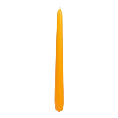 Świeca Gładka Stożkowa 24cm kpl. 10szt Lakier - Żółty