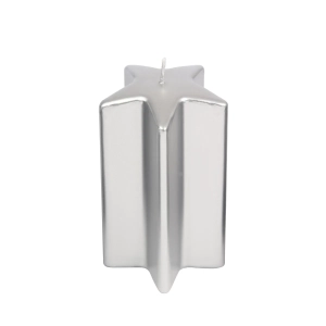 Świeca Gwiazda 7x13cm - Srebrny