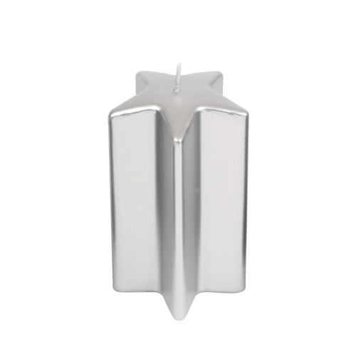 Świeca Gwiazda 7x13cm - Srebrny