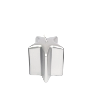 Świeca Gwiazda 7x8cm - Srebrny