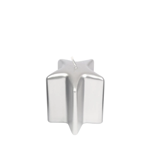 Świeca Gwiazda 7x8cm - Srebrny