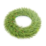 Wianek Sztuczny Modrzew z Szyszkami 42cm - Zielony