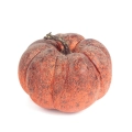 Dekoracyjna Jesienna Dynia 13cm - Pomarańczowy/Brązowy