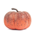 Dekoracyjna Jesienna Dynia 13cm - Pomarańczowy/Brązowy
