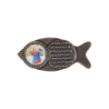 Modlitwa Kierowcy Rybka Samoprzylepna 4,5cm MK98