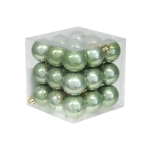 Bombki Plastikowe 40mm kpl. 27szt Opal - Zielony