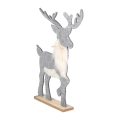 Świąteczny Renifer z Filcu 48cm - Szary