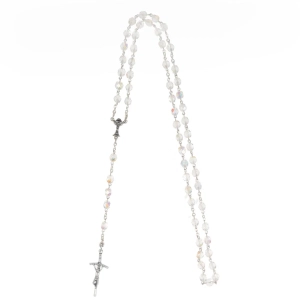 Różaniec Komunijny Koralik Kryształ 6mm kpl. 10szt - Opal