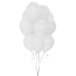 Balony Lateksowe Białe 26cm kpl. 10szt