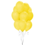 Balony Lateksowe Żółte 26cm kpl. 10szt