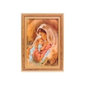 Obraz Matka Boska z Dzieciątkiem 17x13cm - Złota Ramka