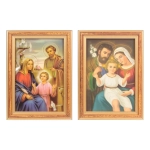 Obraz Święta Rodzina Tradycyjny 17x12cm - Złota Ramka
