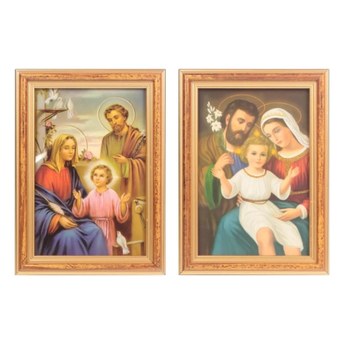 Obraz Święta Rodzina Tradycyjny 17x12cm - Złota Ramka