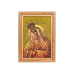 Obraz Matka Boska Ostrobramska 17x12cm - Złota Ramka