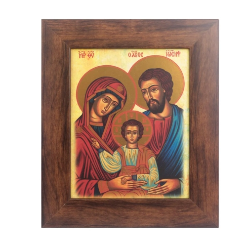 Obraz Święta Rodzina Wizerunek z Ikony 33x28cm 