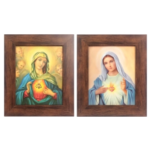 Obraz Serce Maryi 33x28cm 