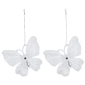 Zawieszka Akrylowa Motyl 9x11cm kpl. 2szt - Biały