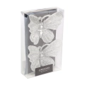 Zawieszka Akrylowa Motyl 9x11cm kpl. 2szt - Srebrny