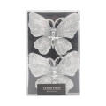 Zawieszka Akrylowa Motyl 9x11cm kpl. 2szt - Srebrny