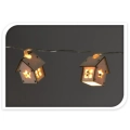 Girlanda LED Domki 3,5cm 10szt -  Ciepły Biały
