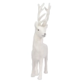 Figurka Renifer Flokowany 40cm - Biały