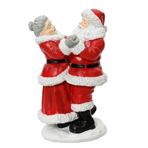 Figurka Świąteczna Mikołaj i Mikołajowa 16cm