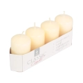 Świeca Adwentowa Słupek 4x7cm kpl. 4szt - Ekri