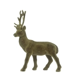 Figurka Renifer Flokowany 28cm - Zielony