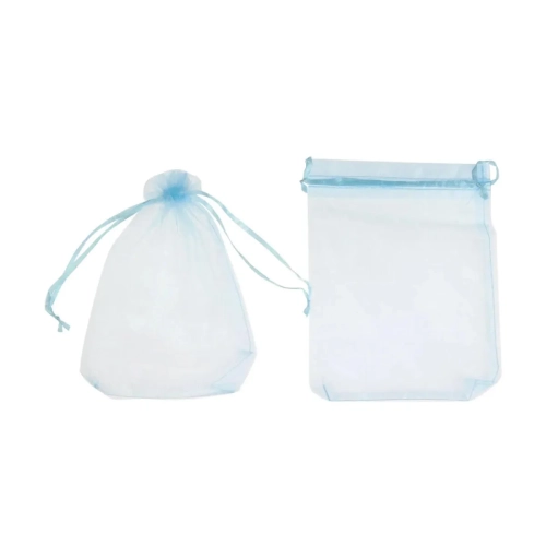 Woreczki Tiulowe 12x15cm kpl. 12szt - Błękitny