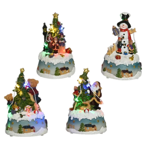 Scenka Świąteczna LED 15x9,5cm - 4 wzory