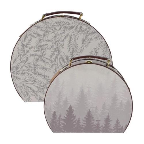 Świąteczne Kuferki Dekoracyjne Las kpl. 2szt