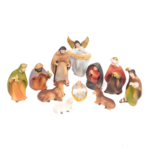 Figurki do Szopki Bożonarodzeniowej 11 Elementów 9cm