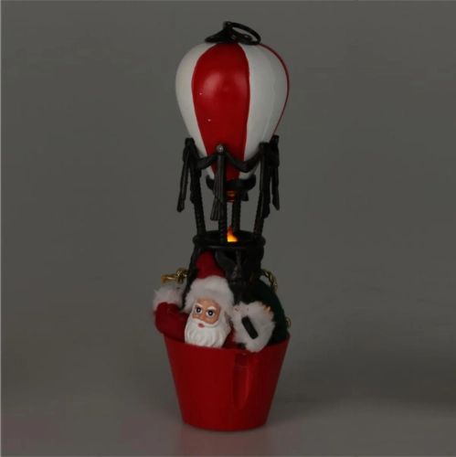 Dekoracja Świąteczna Balon z Mikołajem LED 20cm