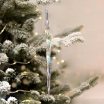 Zawieszka Akrylowa Sopel 28,5cm Opal - Przeźroczysty