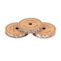Świąteczna Wstążka Materiałowa Srebrna 1,2cmx7,5m - 3 wzory