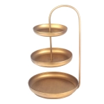 Patera Dekoracyjna Złota 3 Poziomy 53cm