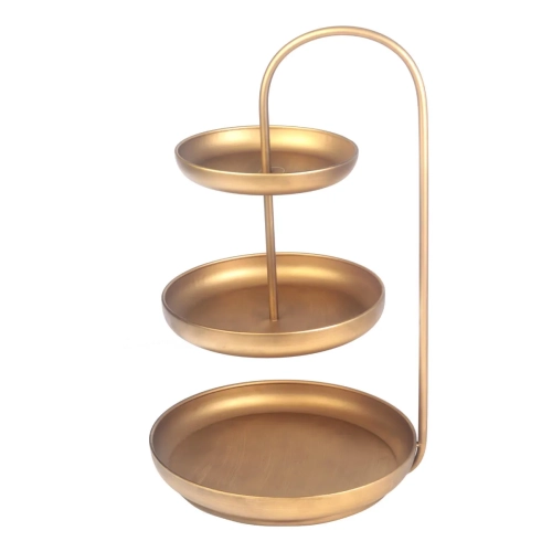 Patera Dekoracyjna Złota 3 Poziomy 53cm