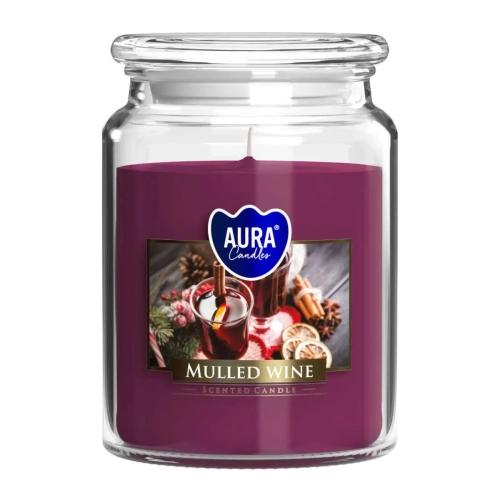 Świeca Zapachowa w Słoiku Duża 500g - Grzane Wino