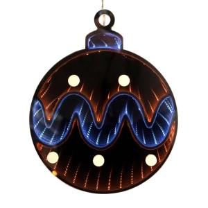 Zawieszka Bombka LED 3D Lustro 25cm 