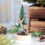 Świąteczna Scenka Leśna Stroik 15cm