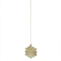 Zawieszka Szklana LED Śnieżynka Zielona 20cm 