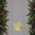 Zawieszka Szklana LED Śnieżynka Zielona 20cm 