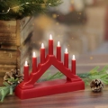 Świecznik Adwentowy LED Plastikowy na Baterie 7 Diod – 2 kolory