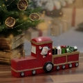 Figurka Pociąg Świętego Mikołaja LED 17x36cm
