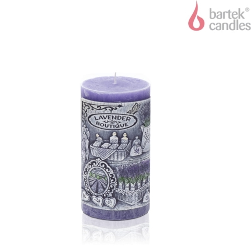 Świeca Boutique Lavender Słupek 7x14cm