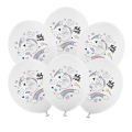 Balony Urodzinowe dla Dzieci Jednorożec 30cm kpl. 6szt
